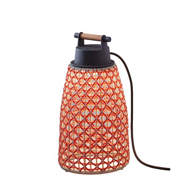 【Bover】 スペイン・アウトドア インテリア照明「Nans Portable M／41 Outdoor」Red (Φ208×H405mm)