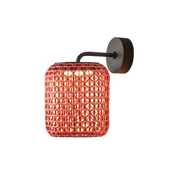 【Bover】 スペイン・アウトドア インテリア照明「Nans A／02 Outdoor」Red (Φ216×D290×H344mm)