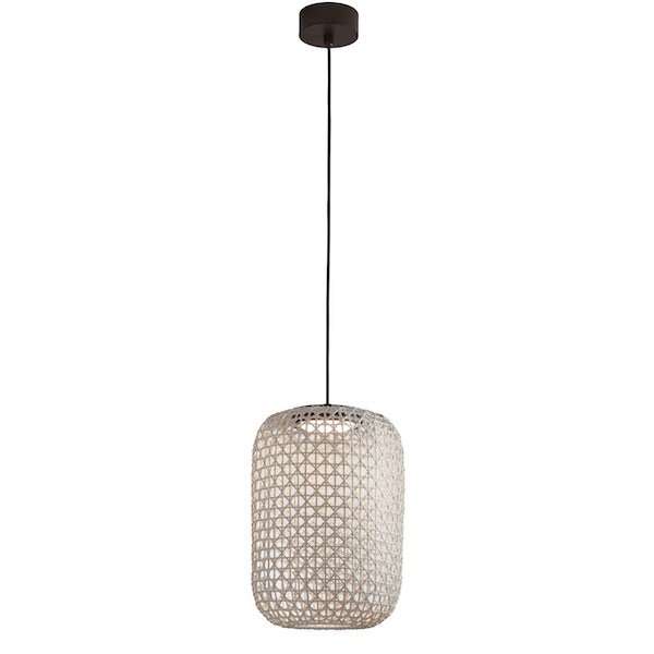 【Bover】 スペイン・アウトドア インテリア照明「Nans S／31.2 Outdoor」Beige (Φ315×H620mm)