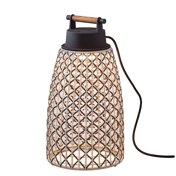 【Bover】 スペイン・アウトドア インテリア照明「Nans Portable M／49 Outdoor」Brown (Φ258×H484mm)