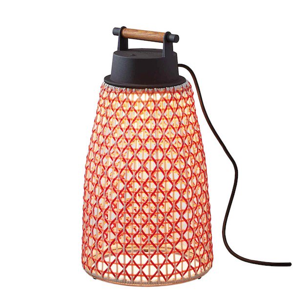 【Bover】 スペイン・アウトドア インテリア照明「Nans Portable M／49 Outdoor」Red (Φ258×H484mm)