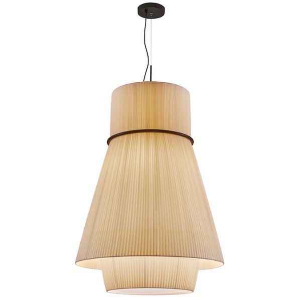 【Bover】 スペイン・インテリア照明「Folie S／70.2」Creme Ribbon Shade (Φ700×H970mm)