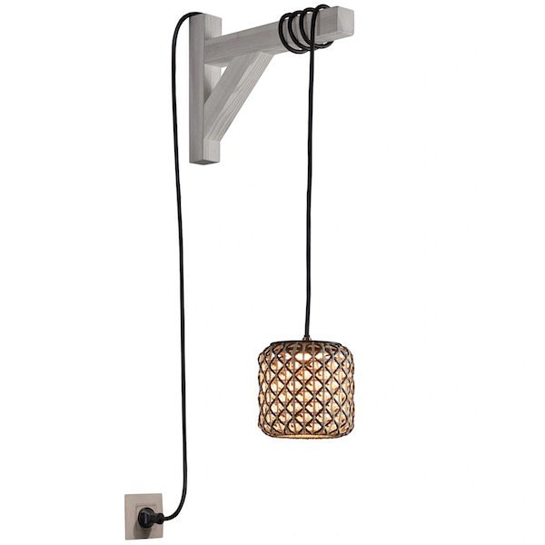 【Bover】 スペイン・アウトドア インテリア照明「Nans S／16／H Outdoor」Brown (Φ167×H165mm)