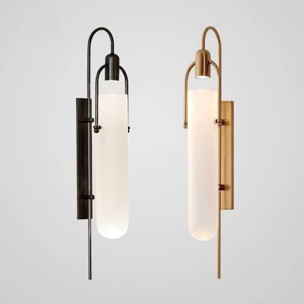 【リーズナブル】インテリア照明 デザインウォールライト ブラック／ゴールド（H650mm）