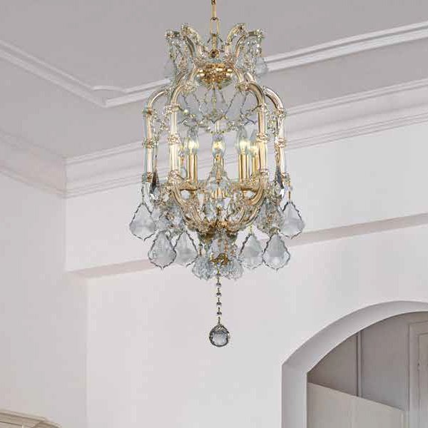 Asfour Crystal】エジプト・クリスタルシャンデリア3019／5 ゴールド