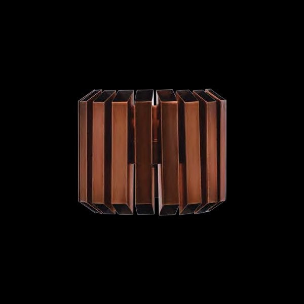 【Asfour Crystal】エジプト・ウォールブラケット アンティークシャイニーブラウン 2灯 (Φ280×H220mm)