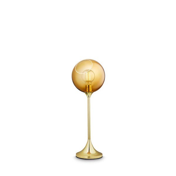 【DESIGN BY US】デンマーク・北欧照明 ガラスボールテーブルライト「Ballroom Table – Amber」1灯（Φ200×H580mm）