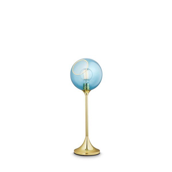 【DESIGN BY US】デンマーク・北欧照明 ガラスボールテーブルライト「Ballroom Table – Blue Sky」1灯（Φ200×H580mm）