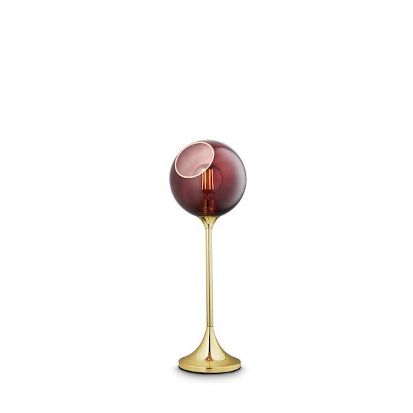 【DESIGN BY US】デンマーク・北欧照明 ガラスボールテーブルライト「Ballroom Table – Purple Rain」1灯（Φ200×H580mm）