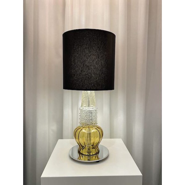 【DESIGN BY US】デンマーク・北欧照明 ガラステーブルライト「Micro Vintage – Black」1灯（Φ250×H550mm）