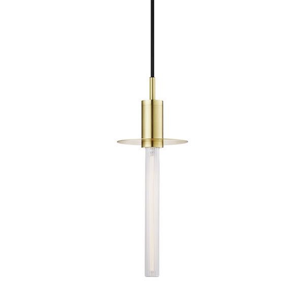 【DESIGN BY US】デンマーク・北欧照明 ペンダント照明 「Liberty Pendant w. disc – Gold」1灯（200V)（Φ150×H410mm）