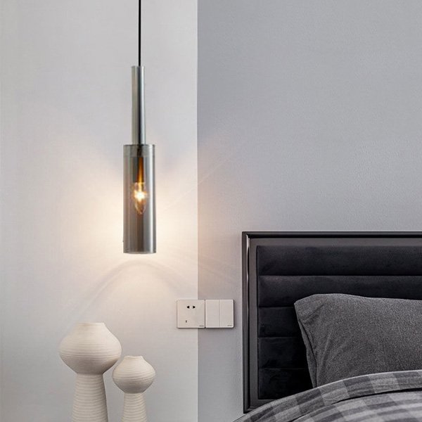 【リーズナブル】ペンダントガラスシェードライト・1灯（W70×H420mm）