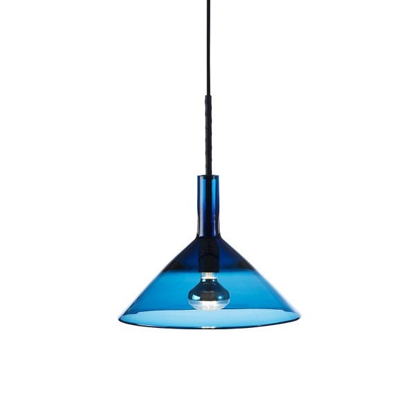 【Bsweden】スウェーデン・インテリア照明「Tratten pendant lamp」トラッテン ペンダント ランプ 1灯 ブルー（Φ340×H270mm）