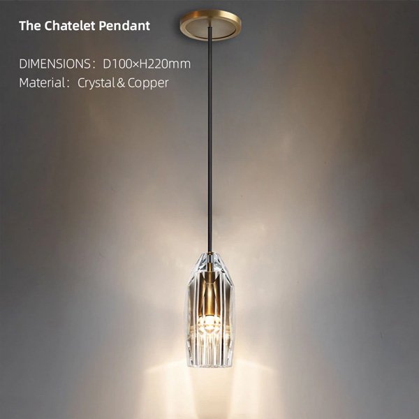 【リーズナブル】デザイン照明 ペンダントガラスシェードライト・1灯（W100×H220mm） 