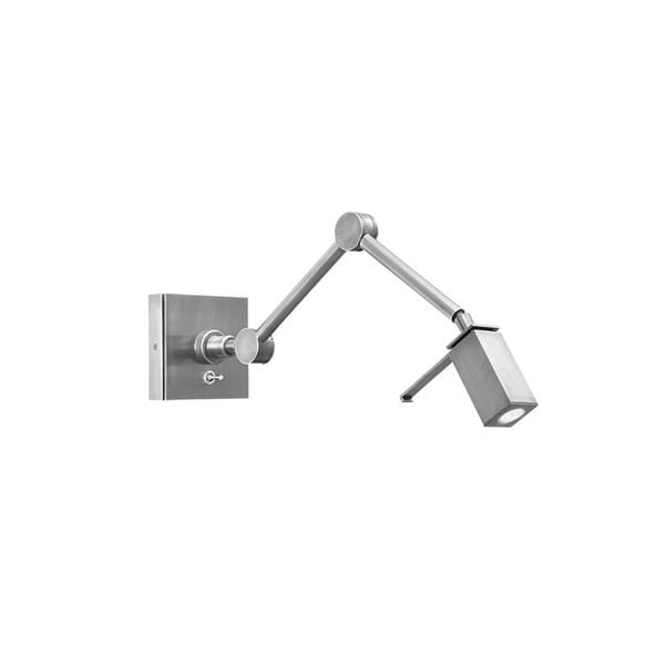 【MARETTI】オランダ・LEDウォールライト「FINO」1灯 MATTE NICKEL（W120mm）