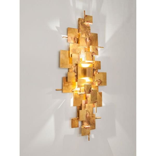 【MARETTI】オランダ・LEDウォールライト「ABE」2灯 BRASS（W300×H650mm）