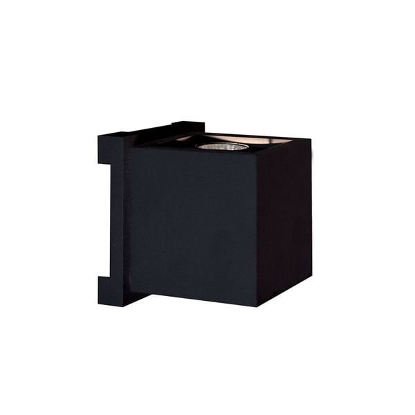 【MARETTI】オランダ・LEDウォールライト「VASO」1灯 BLACK（W100×D120×H120mm）