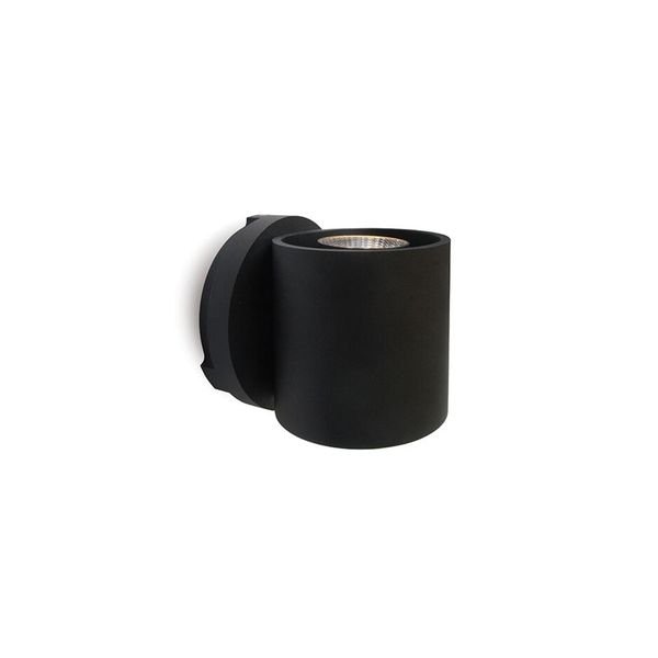 【MARETTI】オランダ・LEDウォールライト「VASO」1灯 BLACK（H120mm）