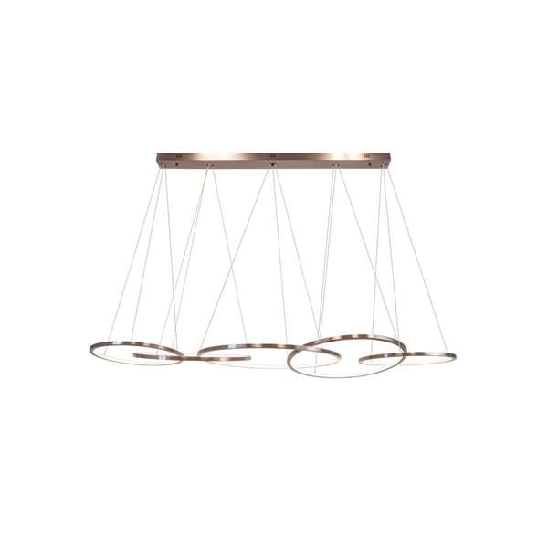 【MARETTI】オランダ・LEDフープ型シーリングペンダントライト「LUXURY RINGS」5灯  BRASS（W1540×H1500mm）