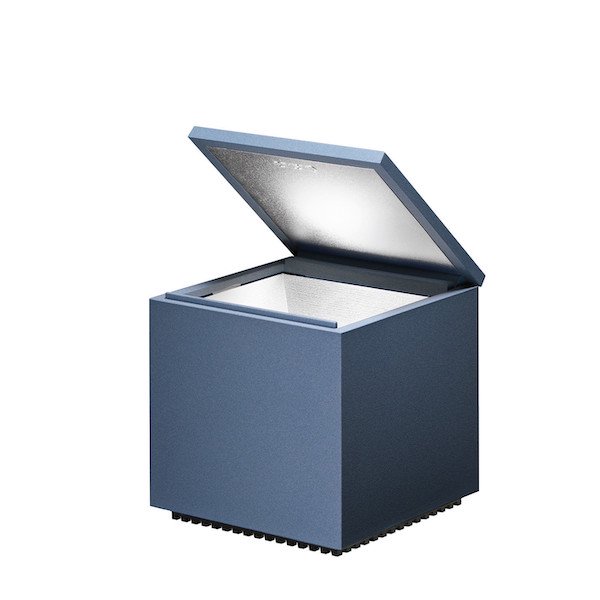【Cini＆Nils】イタリア・インテリア照明「Cuboluce LED」テーブルライト デニムブルー（W100×H110mm）