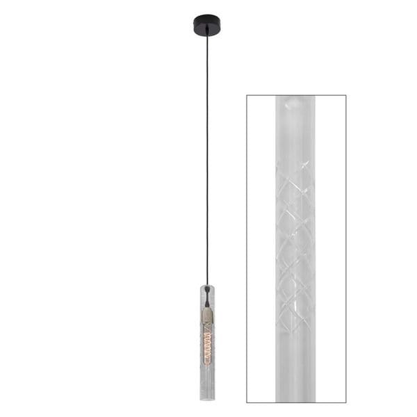 【MARETTI】オランダ・シェードペンダントライト「ICON」1灯  CLEAR（W100×H1500mm）