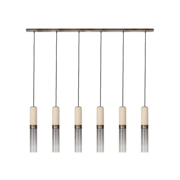 【MARETTI】オランダ・シーリングペンダントライト「INFINITO」6灯  BRONZE（W1600×D120×H1500mm）