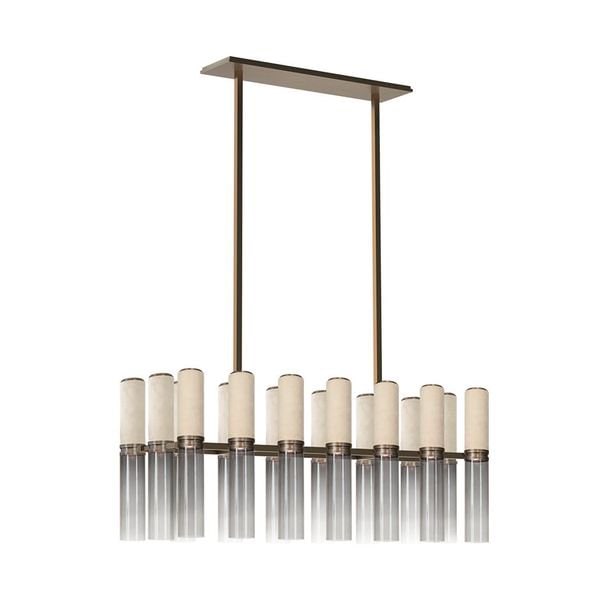 【MARETTI】オランダ・シーリングペンダントライト「INFINITO」16灯  BRONZE（W1160×D440×H507mm）