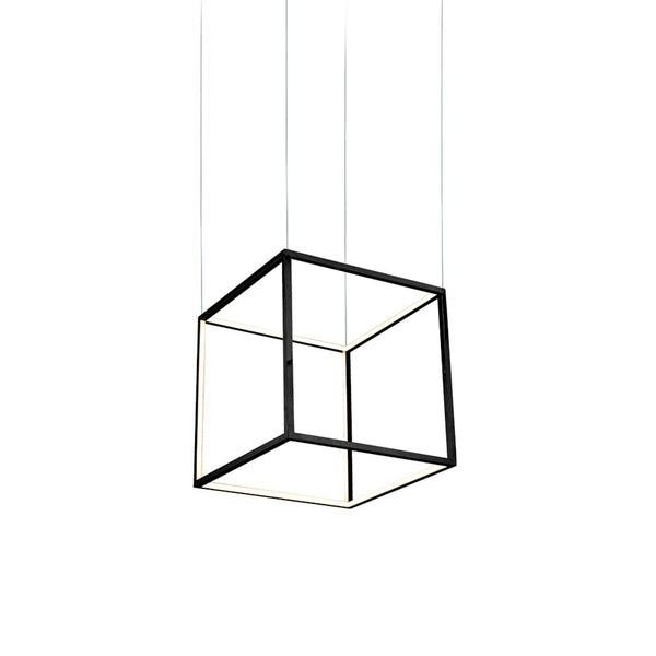 【MARETTI】オランダ・インテリア照明「SINGLE CUBE」 BLACK（W900×H900mm）