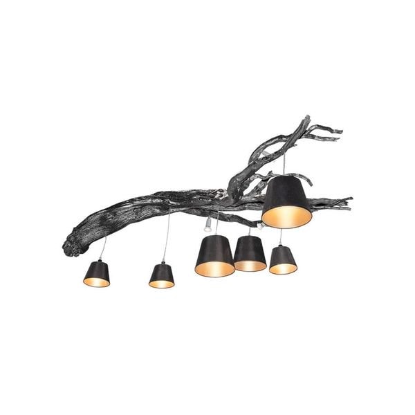 【MARETTI】オランダ・インテリア照明「OAK」9灯  BLACK（H700mm）