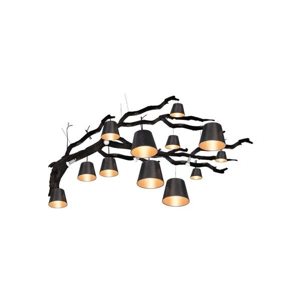 【MARETTI】オランダ・インテリア照明「OAK」16灯  BLACK（H900mm）