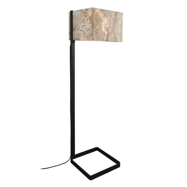 【MARETTI】オランダ・フロアランプ「STONE」1灯  BLACK（W406×H1536mm）