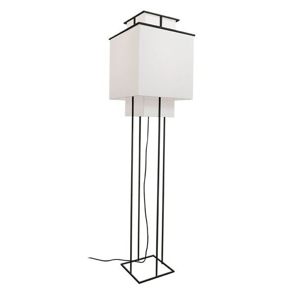 【MARETTI】オランダ・シェードフロアランプ「GO WITH THE FLOW」1灯  BLACK（W400×H1600mm）