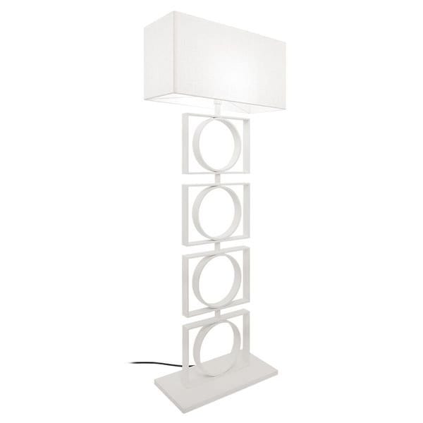 【MARETTI】オランダ・シェードフロアランプ「SANS CHICHI」1灯  WHITE（W700×D300×H1800mm）