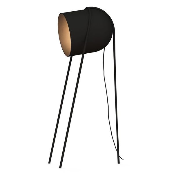 【MARETTI】オランダ・シェードフロアランプ「BULLIT」1灯  BLACK（H1450-1500mm）