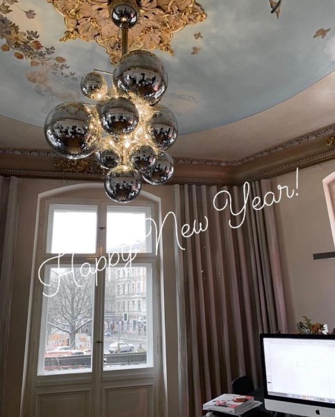 【Bsweden】スウェーデン・インテリア照明「Confetti Chandelier」コンフェッティシャンデリア 5灯 クローム（Φ700×H1300mm）