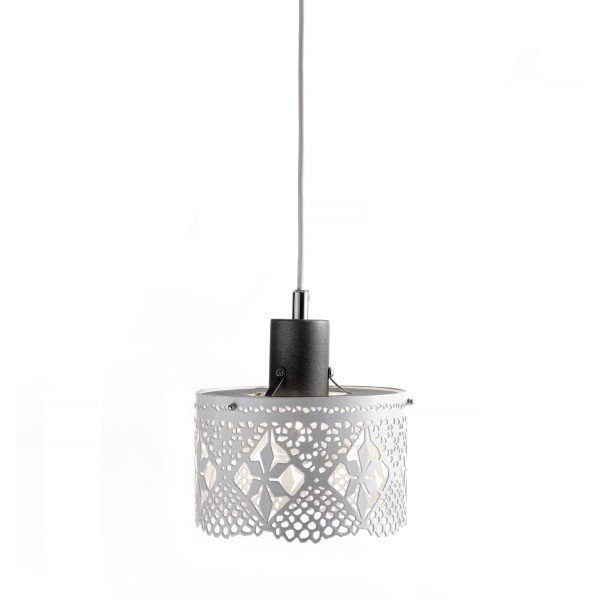 【Bsweden】スウェーデン・インテリア照明「Gladys lamp」グラディスペンダントランプ（スモール） 1灯 ホワイト（Φ190×H210mm）