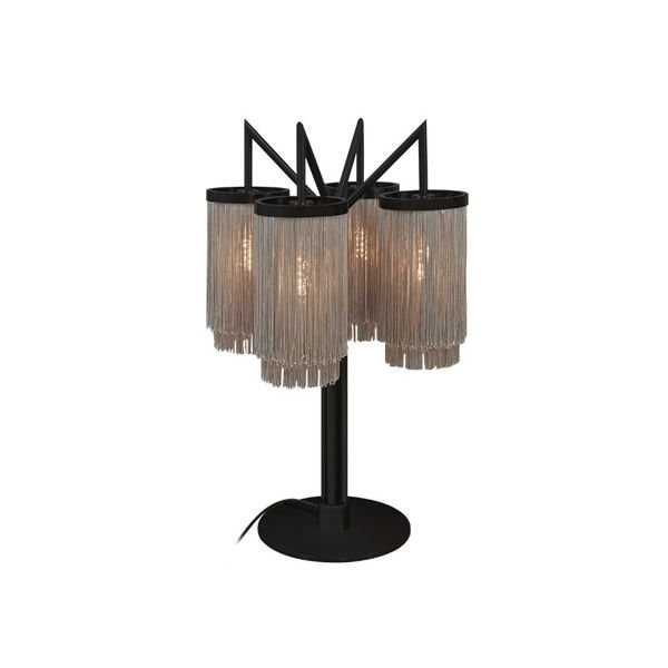 【MARETTI】オランダ・テーブルランプ「FRINGES」4灯  BLACK（W495×H760mm）