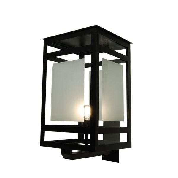 【MARETTI】オランダ・屋外用 ウォールライト「QUATRO」1灯  BLACK（W255×H410mm）