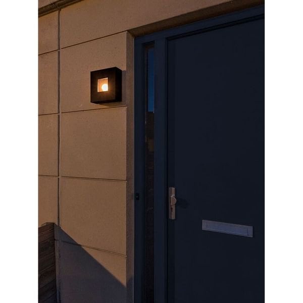 【MARETTI】オランダ・屋外用 ウォールライト「JELLE」1灯  BLACK（W250×D95×H250mm）