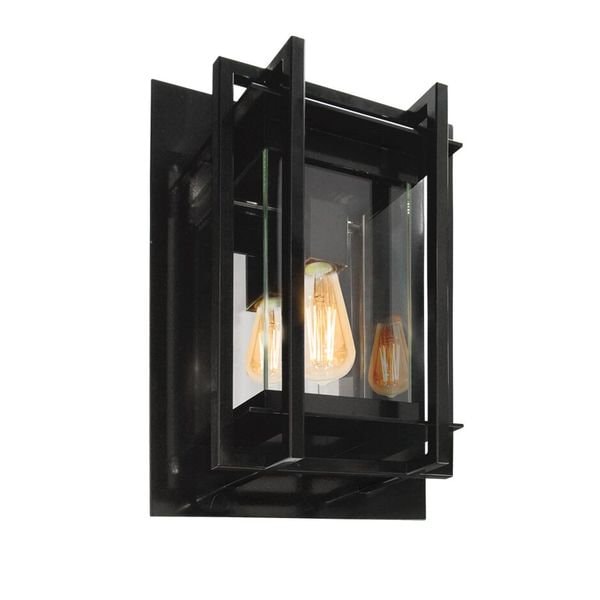 【MARETTI】オランダ・屋外用 ウォールライト「COSTA」1灯  BLACK（W320×D176×H460mm）