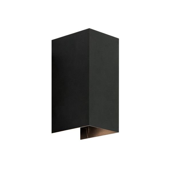 【MARETTI】オランダ・屋外用 LEDウォールライト「TUBE CUBE」2灯  BLACK（W90×D110×H200mm）