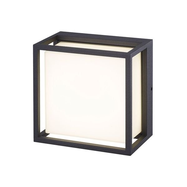 【MARETTI】オランダ・屋外用 LEDウォールライト「CHIARO」1灯  BLACK（W168×D100×H168mm）