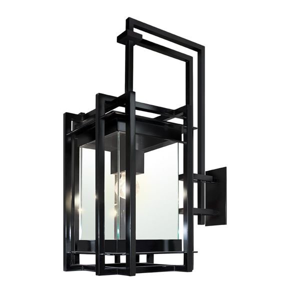 【MARETTI】オランダ・屋外用 ウォールライト「COSTA」1灯  BLACK（W260×D470×H710mm）