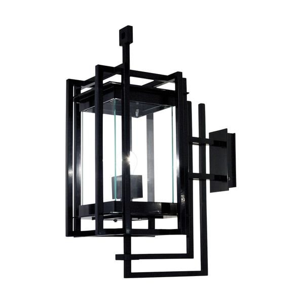 【MARETTI】オランダ・屋外用 ウォールライト「COSTA」1灯  BLACK（W260×D470×H632mm）