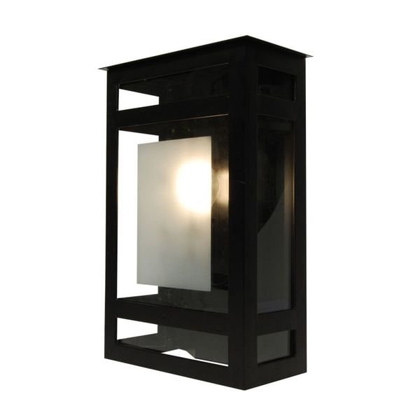 【MARETTI】オランダ・屋外用 ウォールライト「QUATRO」1灯  BLACK（W255×D128×H410mm）