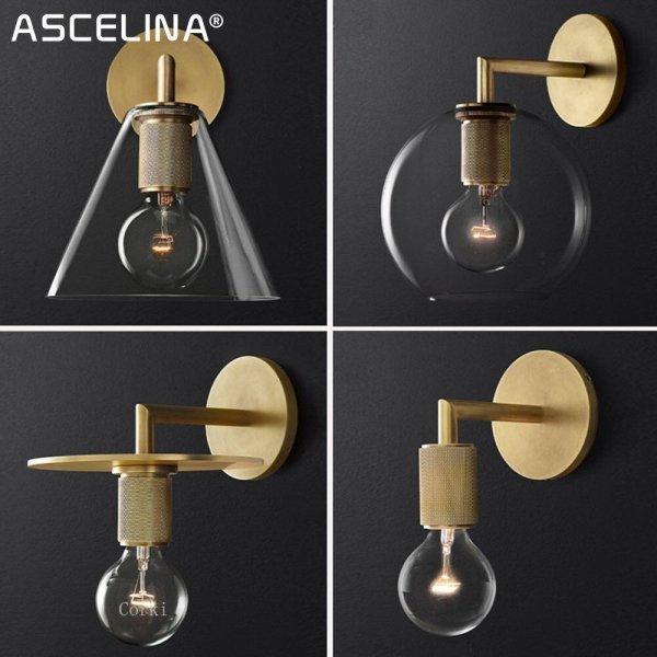 【法人様・店舗様限定】インテリア照明 モダンウォールブラケット ブラック／ゴールド（H250～H280mm）