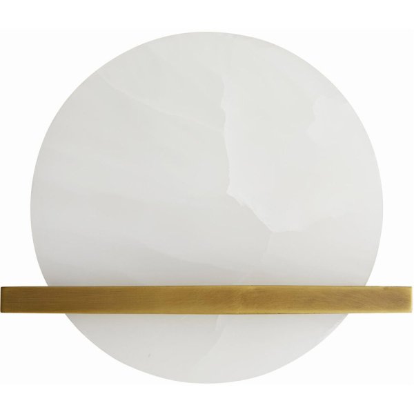 【Arteriors】アメリカ・ウォールライト 「Savion」1灯ゴールド／ブロンズ (H254×W292mm)