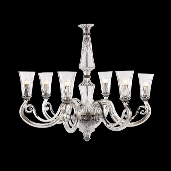 【イリスクリスタル】【ALEXANDRIA】スペイン・クリスタルシャンデリア 5～15灯 クリア (W450～780mm)