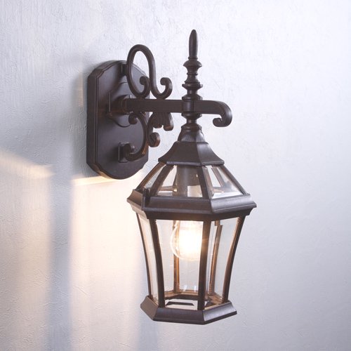 【KICHLER】アメリカ・キチラー社屋外用ブラケット(防雨型)1灯 アンティークブロンズorブラック(W178×H394mm)