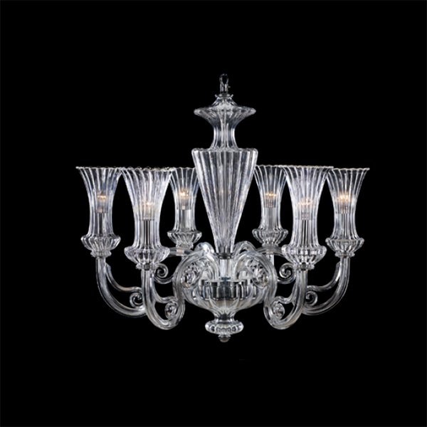 【イリスクリスタル】【MICHIGAN】スペイン・クリスタルシャンデリア 全3色 6灯／8灯(W540mm~660mm)